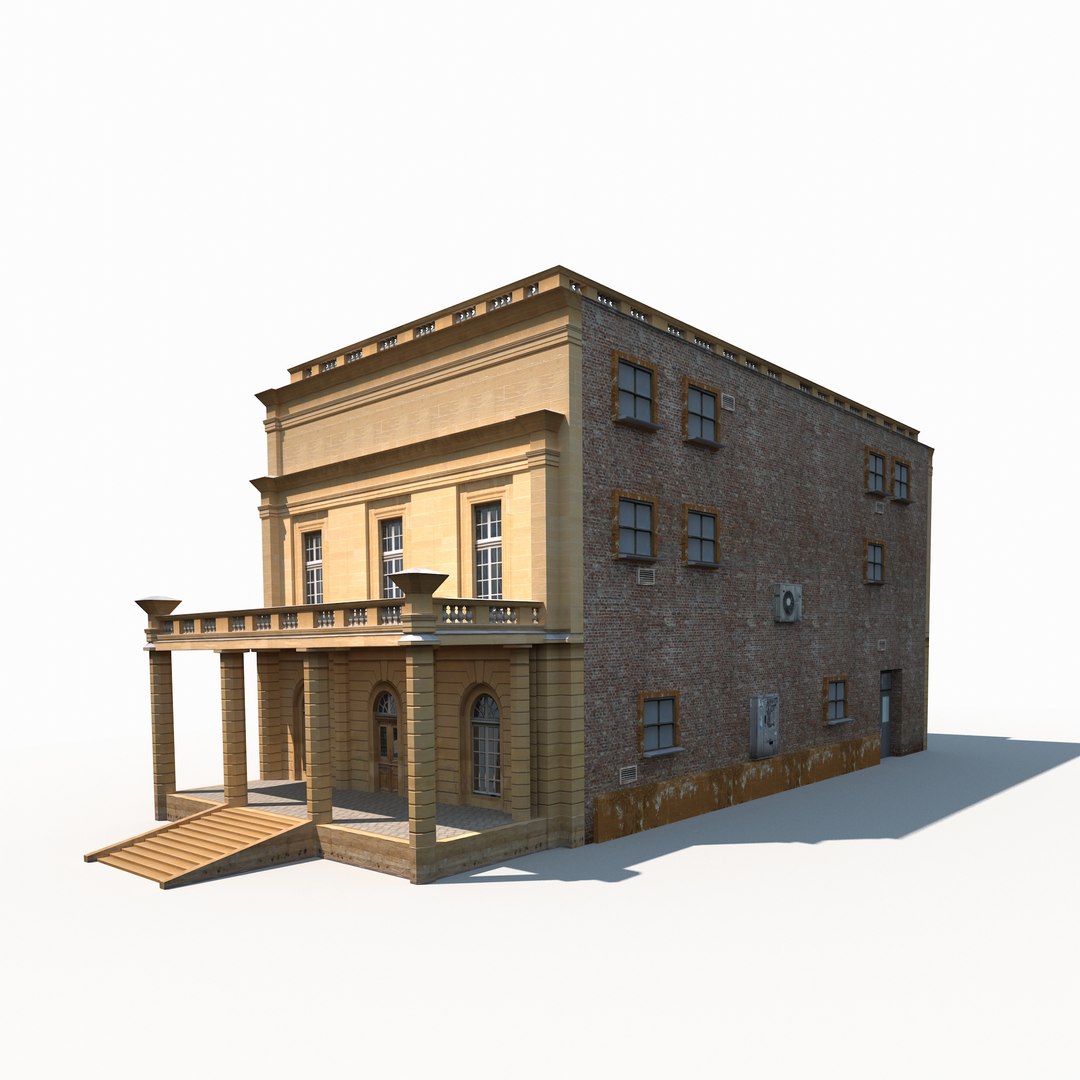 3D Old Buildings Model - TurboSquid 1212023