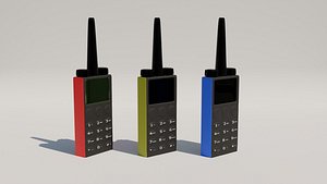 portable radio walkie talkie in three colors