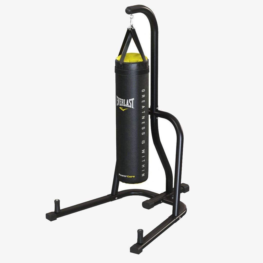 3D Boxing Bag With Stand Everlast model TurboSquid 1959220