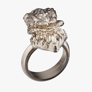 3D groll skull ring