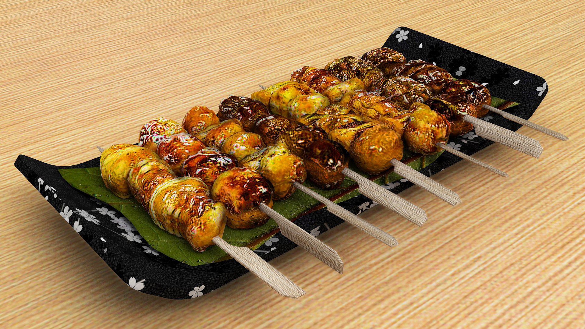 Yakitori Japanese Skewered Chicken 3D model https://p.turbosquid.com/ts-thumb/T8/okzCyc/CU/yakitoriv3/jpg/1657598425/1920x1080/fit_q87/2c5c5540f5931e9a66f0678b6768814a9d21c102/yakitoriv3.jpg