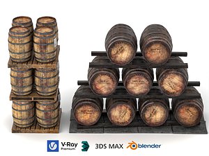 Wine barrel2Scanline model
