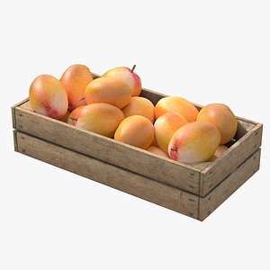 3D Mango Wooden Crate model