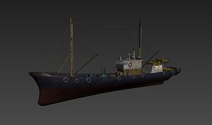 fishing ship 3d fbx