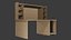 Modelo de mesa texturizada Low Poly