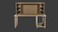 Modelo de mesa texturizada Low Poly