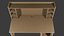 Modelo de mesa texturizada Low Poly