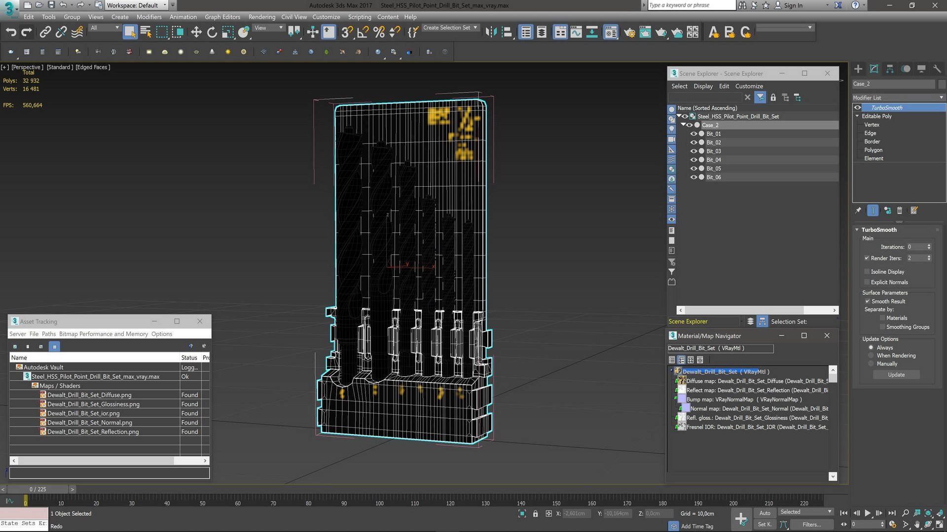Steel HSS Pilot Point Drill Bit Set 3D model - TurboSquid 2081339