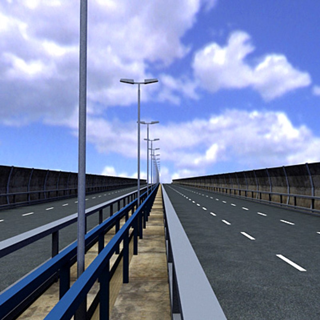 3d Model Autopista Highway Segment