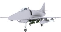 A-4 Skyhawk US Attak Aircraft Game Model 46K