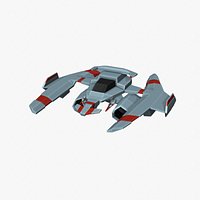 3D Ultra low-poly spaceship - TurboSquid 2042784