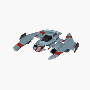 Low poly spaceship