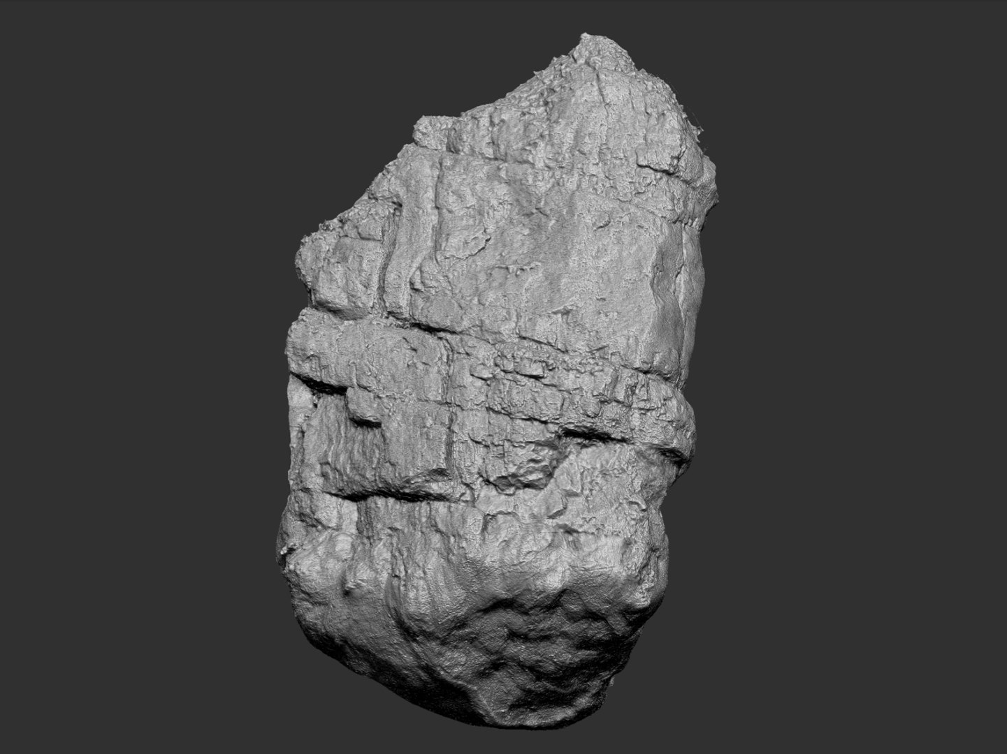 3d Model Rock Forest Autumn 8k