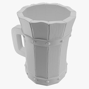 3D Beer Stein Mug Of Ale For Tavern Print