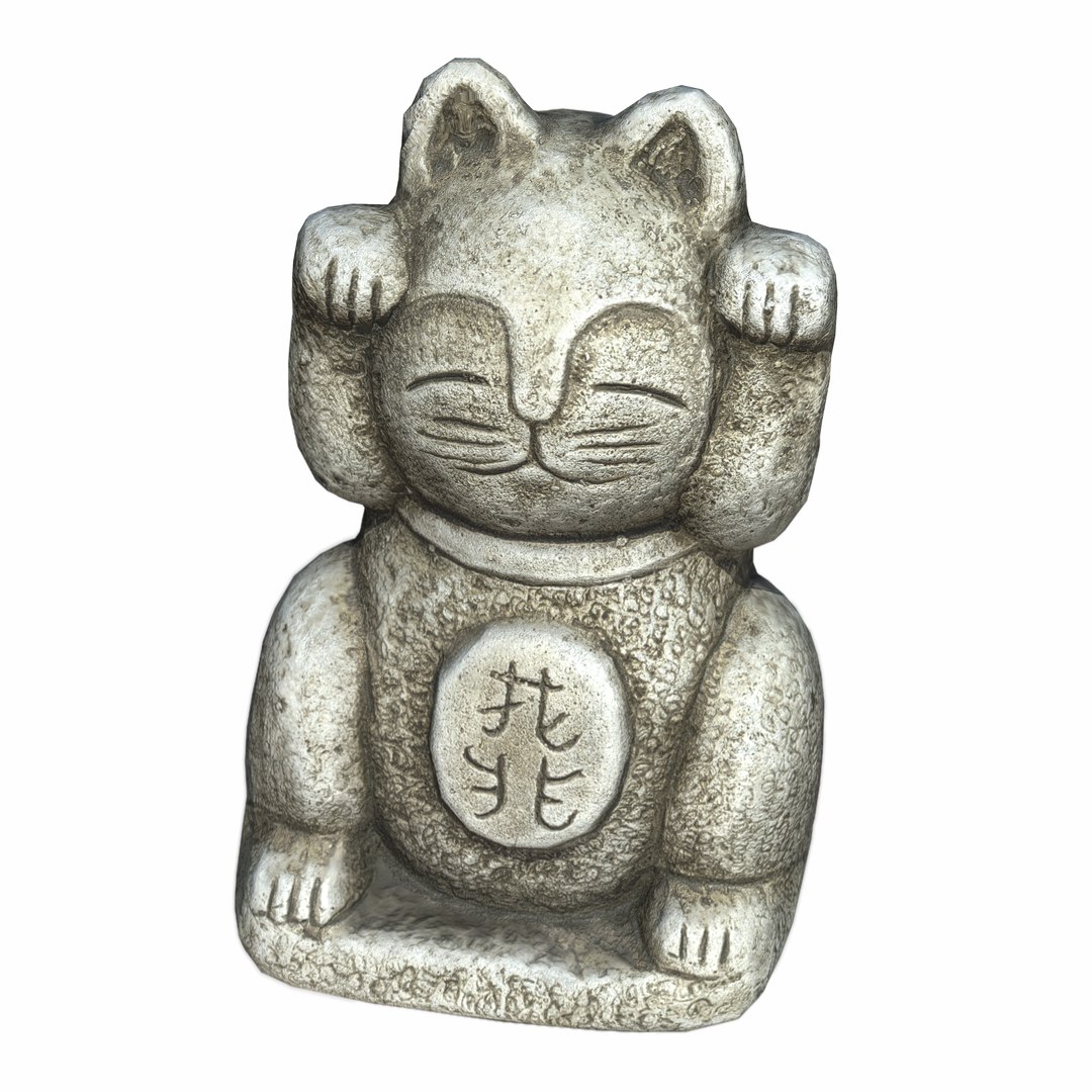 Stone Lucky Cat 3D https://p.turbosquid.com/ts-thumb/T9/BIZ6qi/Dl/luckycat/png/1716311548/1920x1080/fit_q87/ee5fd770e536e8dc17463fdb7e4d86599cf1f26c/luckycat.jpg