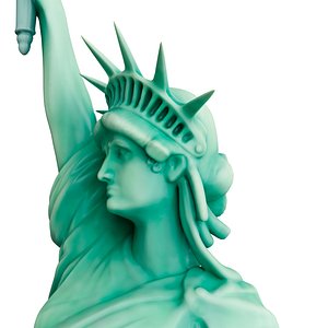 modeled statue liberty 3D model