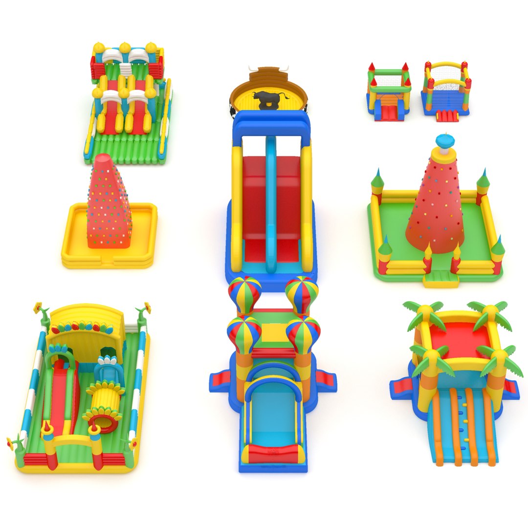 3D Inflatable Playgrounds - TurboSquid 1876399