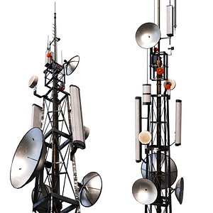 3D model Communication Tower