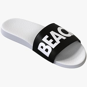 Black & White Slide Sandal