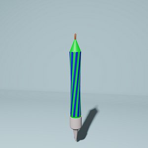 candle-green-blue 3D model