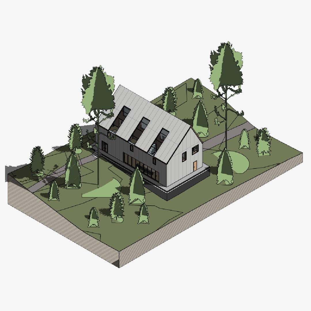 Barn house 2 - Revit 3D model 3D - TurboSquid 2017794