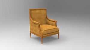 3d model bergere chair