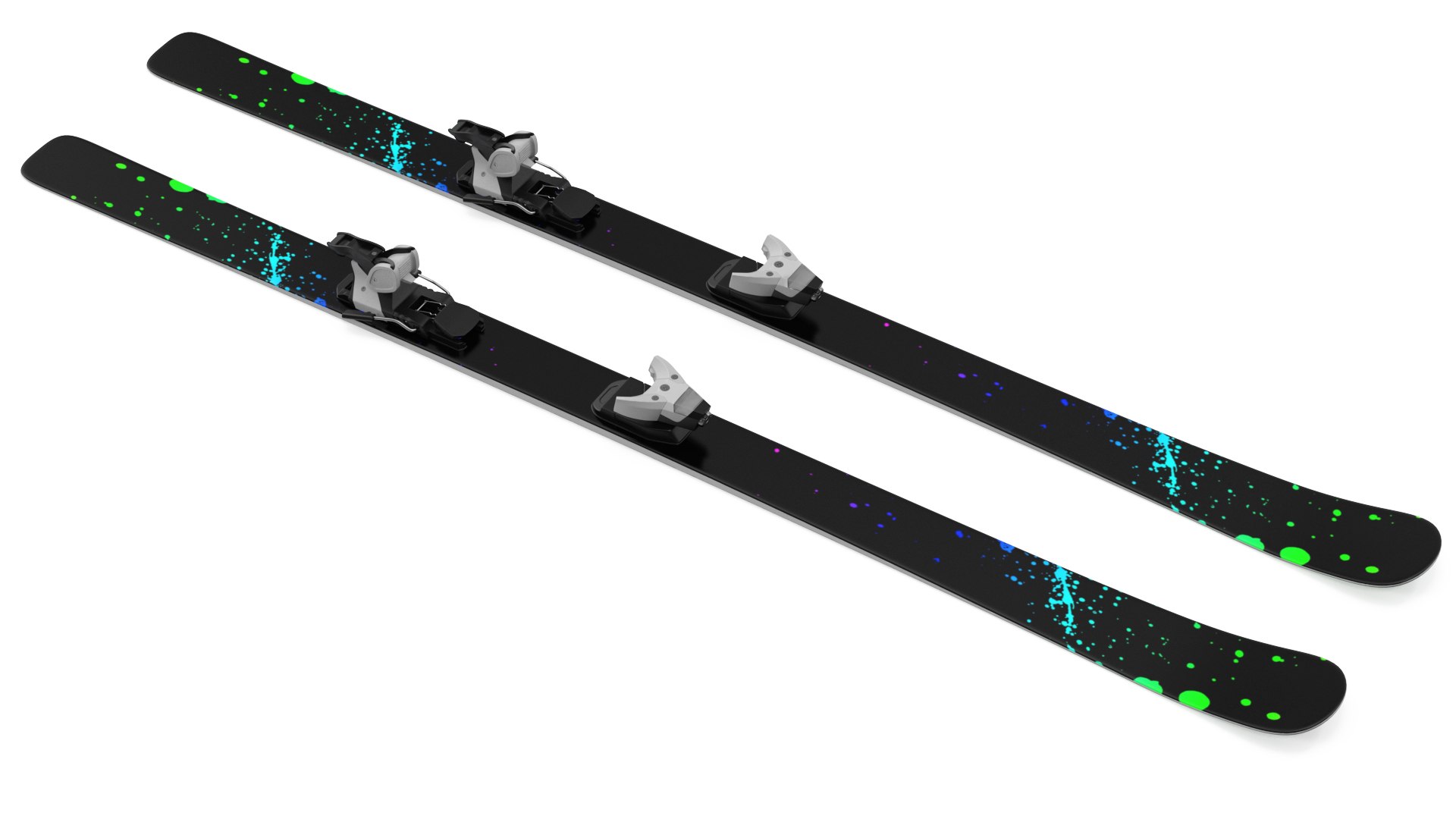 Snow Skis 2 3D model preview