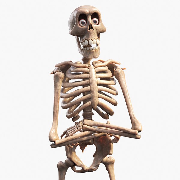3D cartoon skeleton model - TurboSquid 1713801