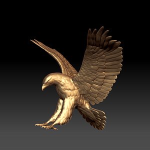 eagle scupture 3D model