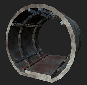 underground tunnel segment 3D
