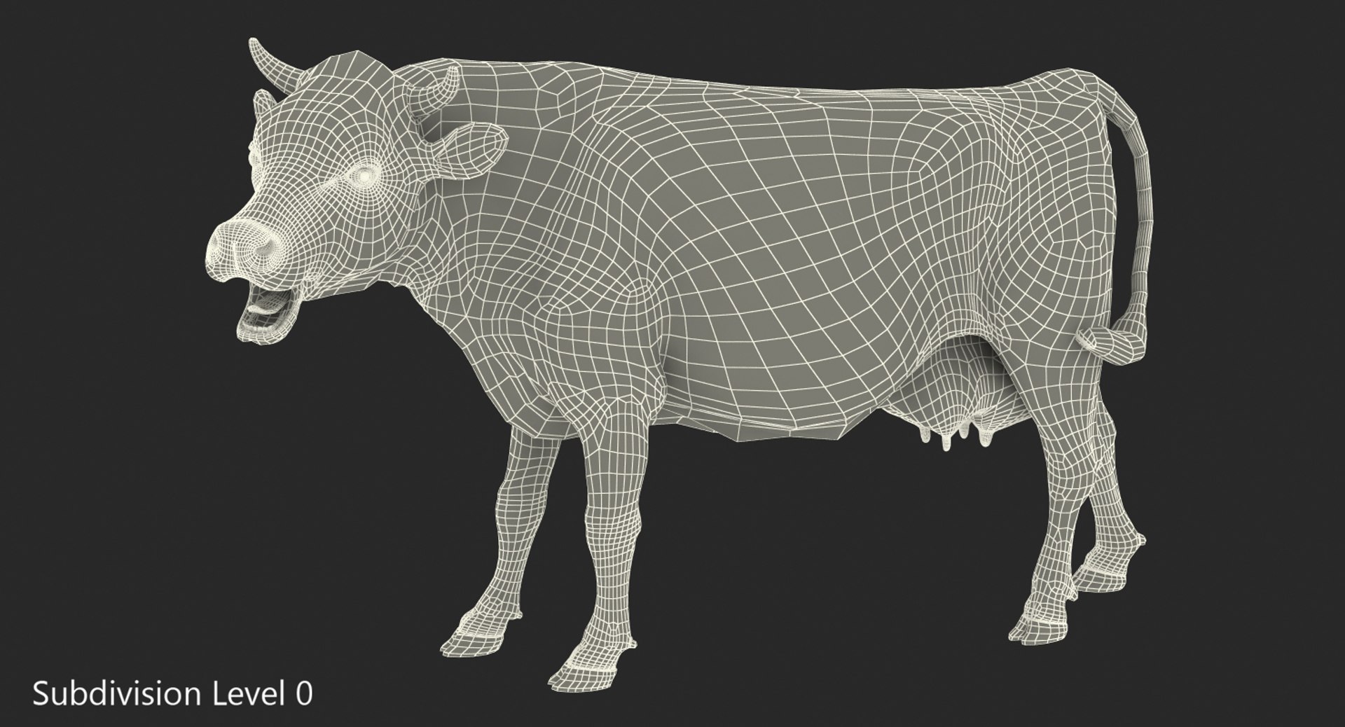 3D Dairy Cow Rigged Model - TurboSquid 1251950