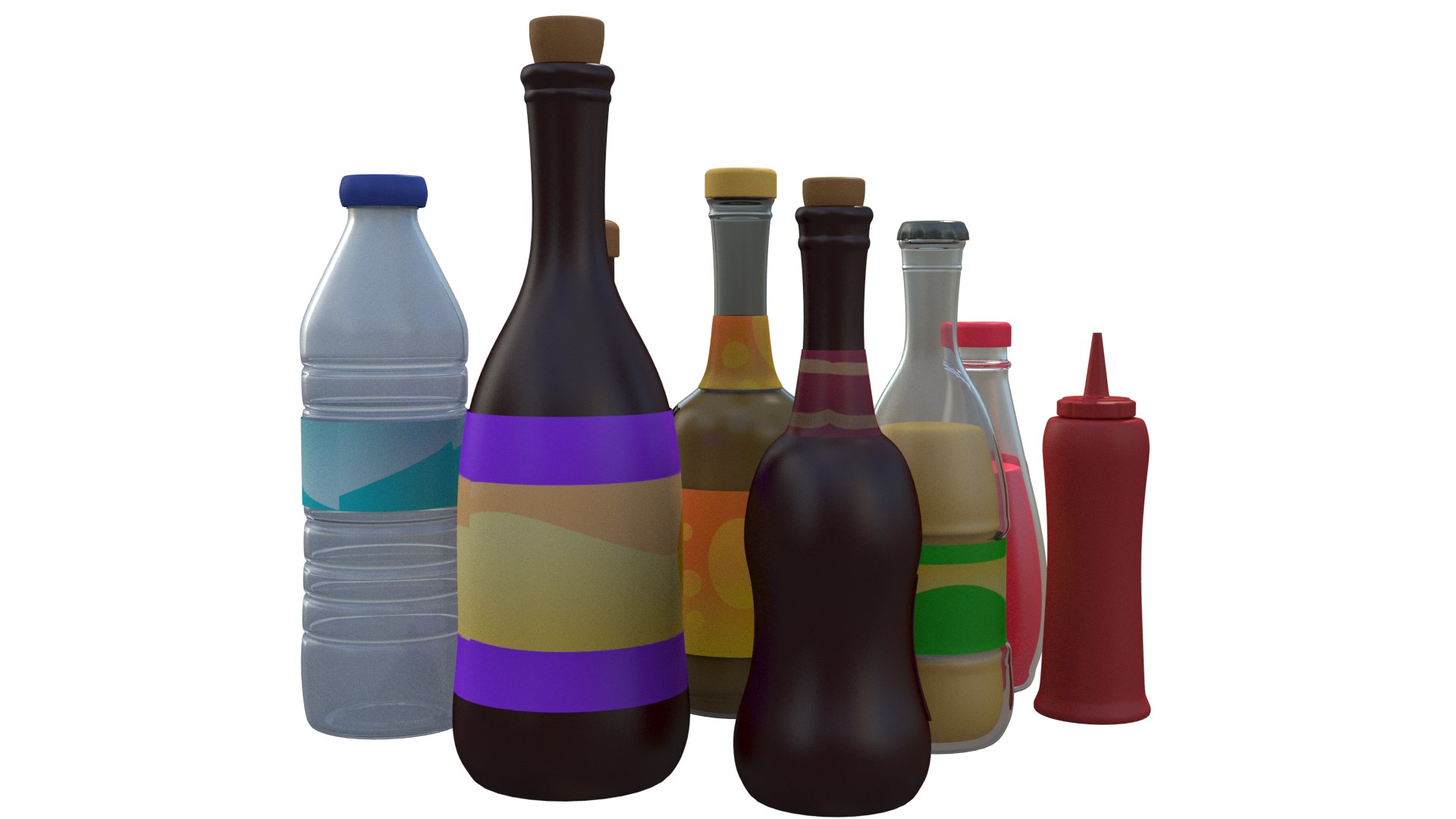 bottles 3D model https://p.turbosquid.com/ts-thumb/T9/Sf52ca/3Bt5PUax/bottles_2/png/1547192519/1920x1080/fit_q87/b3d497019d0cdca4e259c40a377eb9800d6474d0/bottles_2.jpg