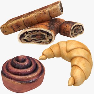 croissant cinnamon rolls model