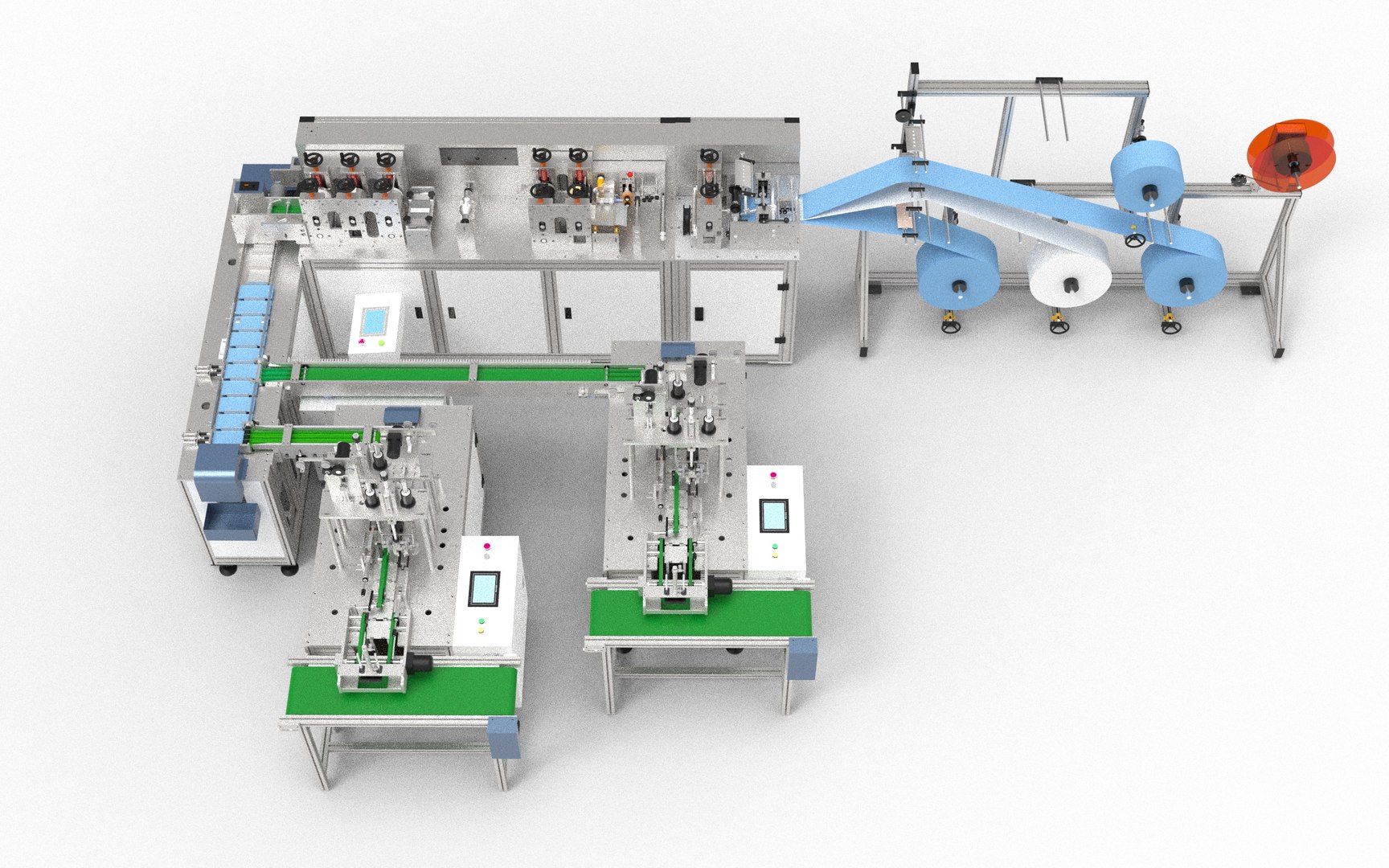 Medical Mask Machine Third Generation Full Version Fully Automatic Four ...