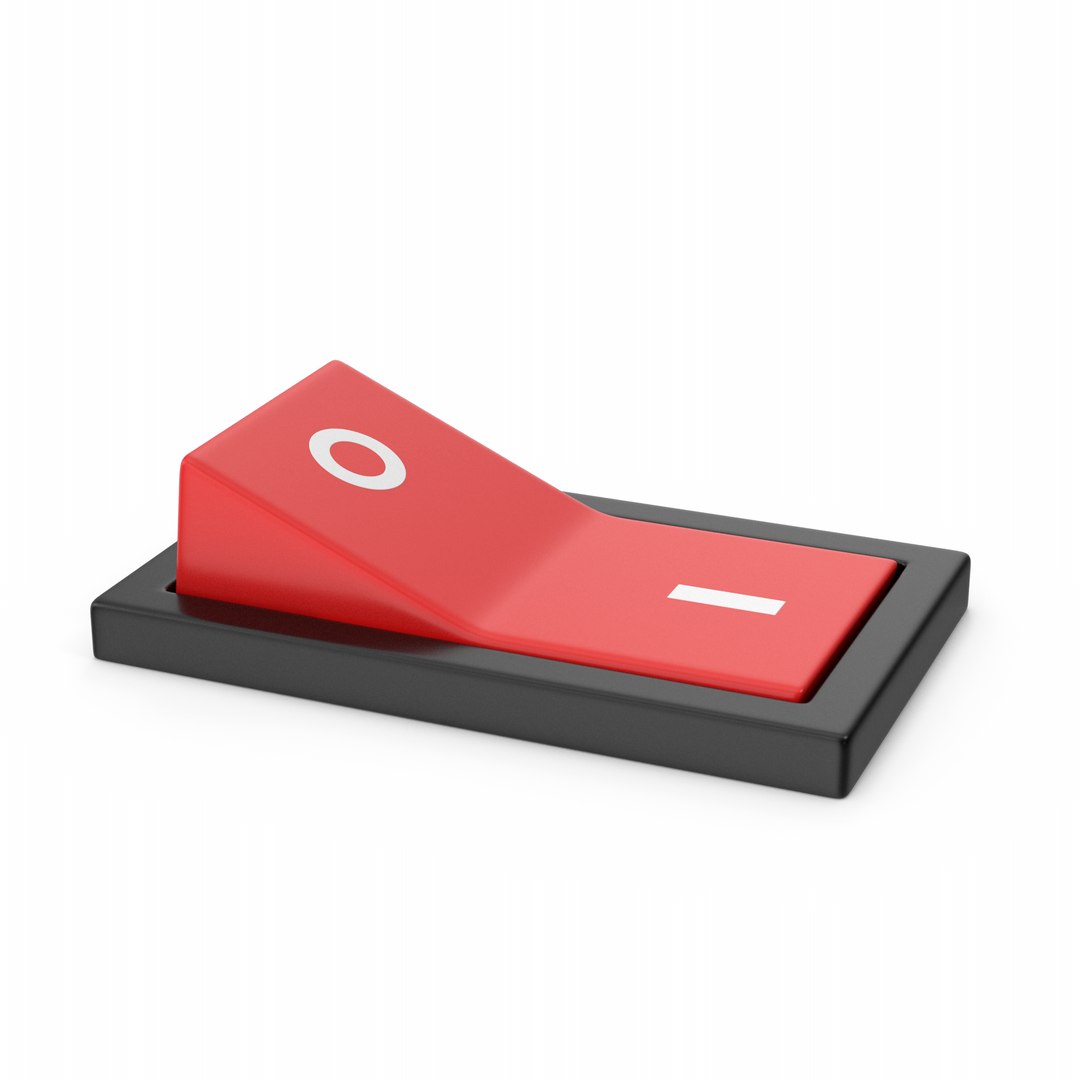 On Off Button 3D Model - TurboSquid 2351867