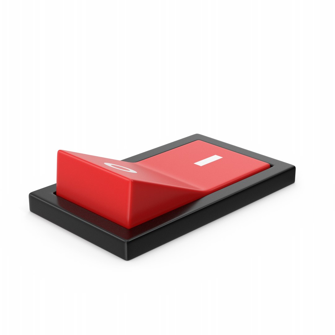 On Off Button 3D Model - TurboSquid 2351867