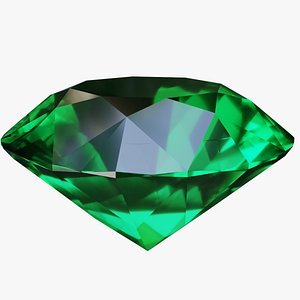 green emerald pure 3D model