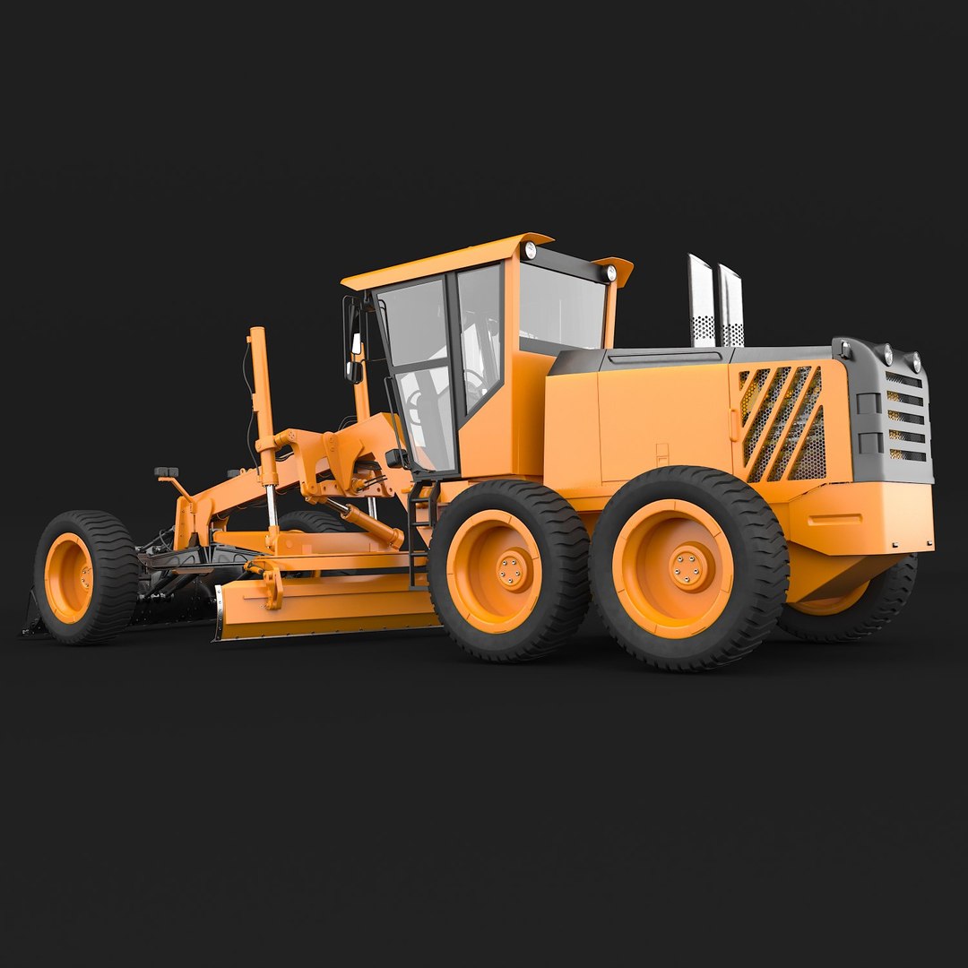 3D Model Road Grader TurboSquid 1331181