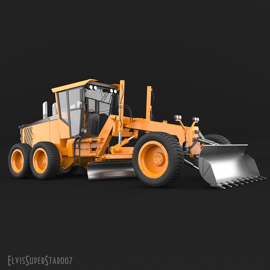 3D Model Road Grader TurboSquid 1331181