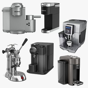 Coffee machines pack v1 3D model