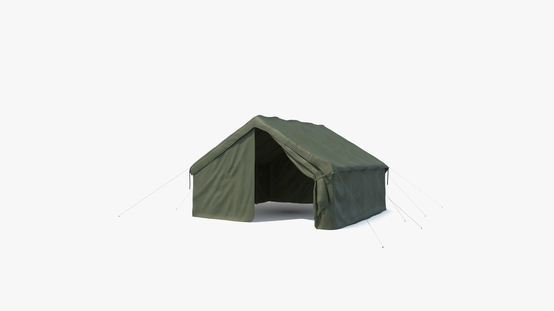 Army Tent Green 3D Model - TurboSquid 1904134