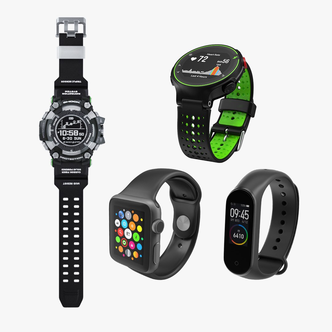 Sport Watches Collection 2 3D model preview