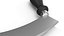 Mezzaluna with One Blade and Plastic Handles