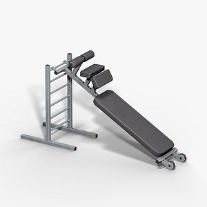 Sit-Up Bench 3D model