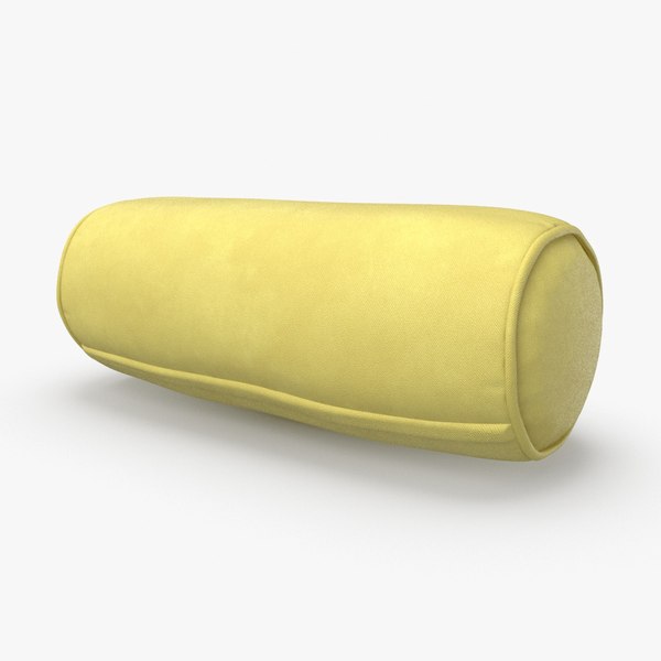 3D bolstercushion03yellow TurboSquid 1168686