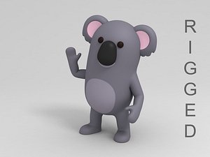 Rigged Cartoon Koala