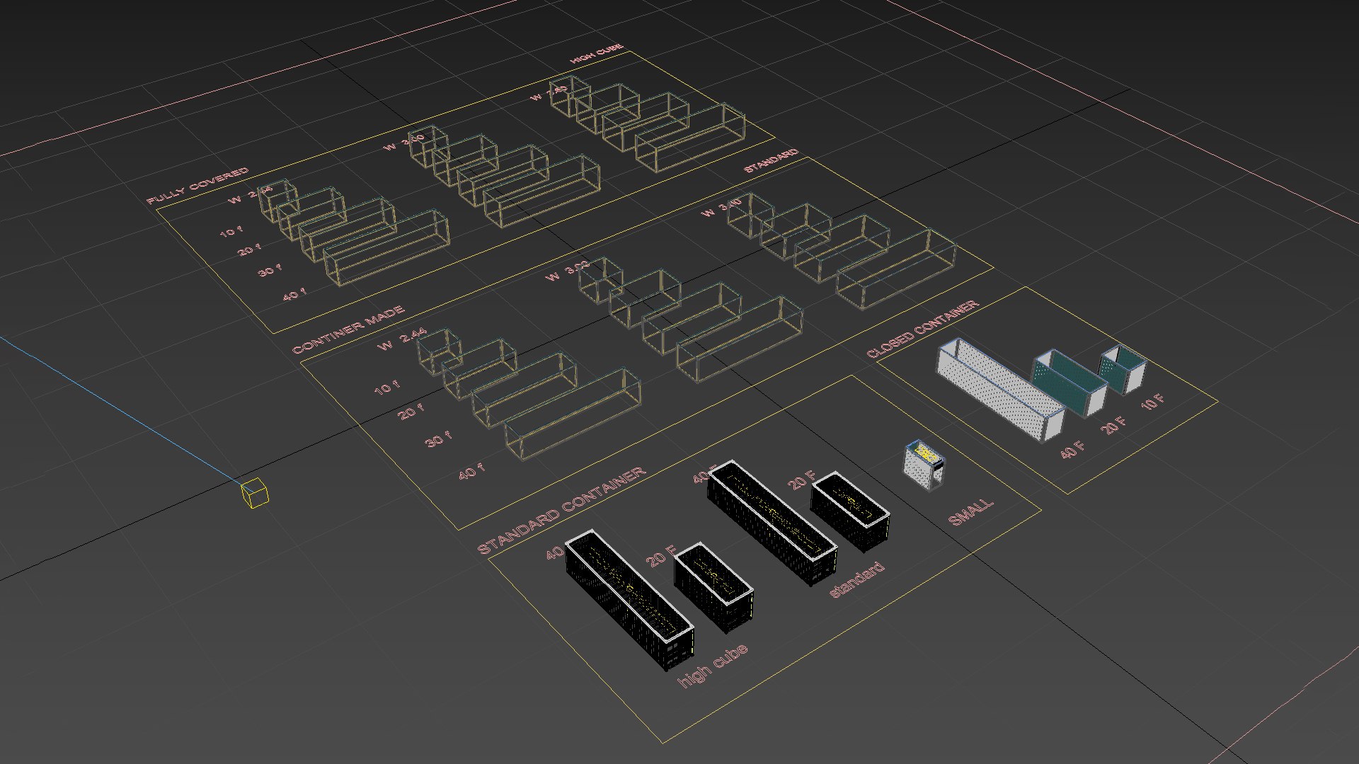 All Types And Sizes Of Containers 3D Model - TurboSquid 2009261
