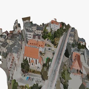 Srem Church Environment High Detail Photogrammetry Town Block Scan PBR
