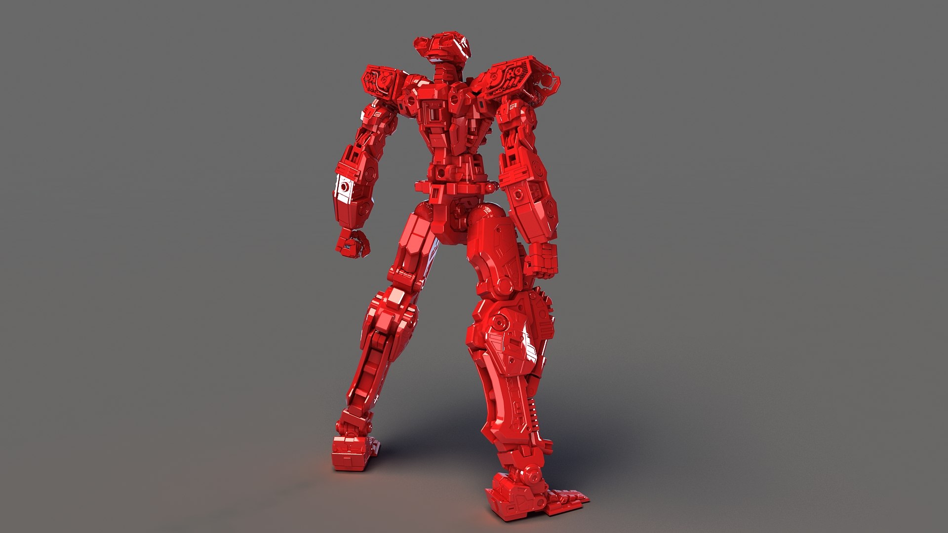 Sci-Fi robot fighter red astray 3D model - TurboSquid 2064370