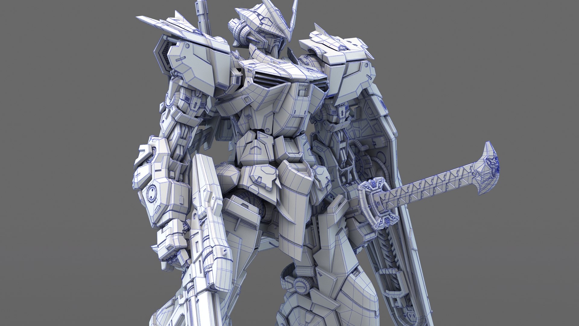 Sci-Fi Robot Fighter Red Astray 3D Model - TurboSquid 2064370